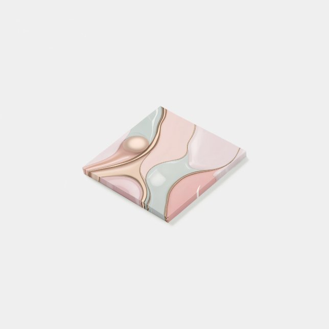 Bloco De Notas notas em gráfico abstrato elegante (Inclinado)