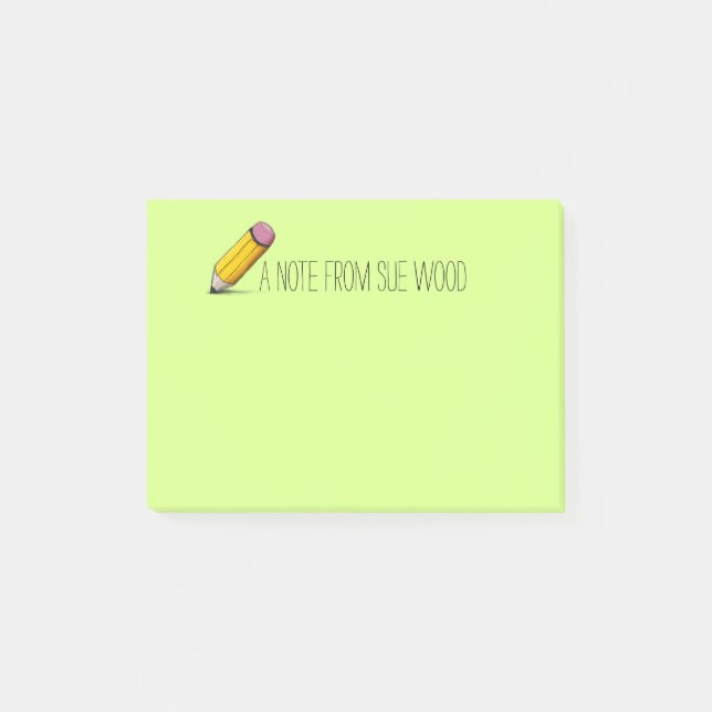 Bloco De Notas Notas gráficas do Cargo-it® do lápis feito sob (Frente)
