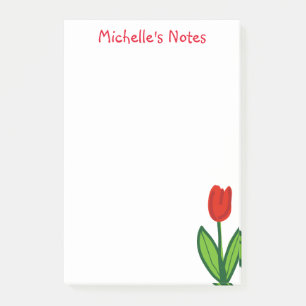 Bloco De Notas Notas grandes personalizadas do Post-it® com tulip