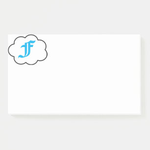 Bloco De Notas Notas iniciais do Monograma F