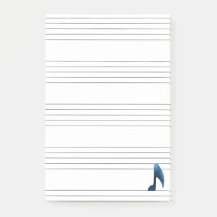 Bloco De Notas Notas musicais