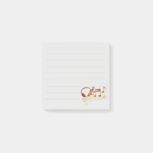 Bloco De Notas Notas Musicais Adesivas