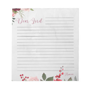 Bloco De Notas Notas para Deus Notepad