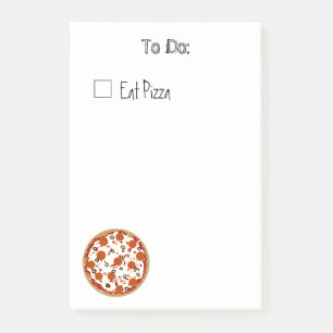 Bloco De Notas Notas pegajosas da pizza