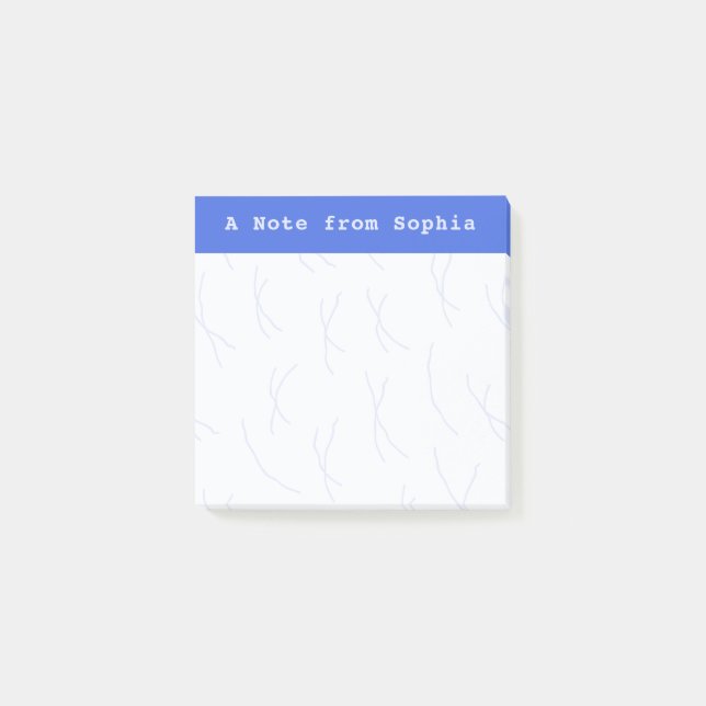 Bloco De Notas Notas Personalizadas com Linhas Abstratas e Esboça (Frente)