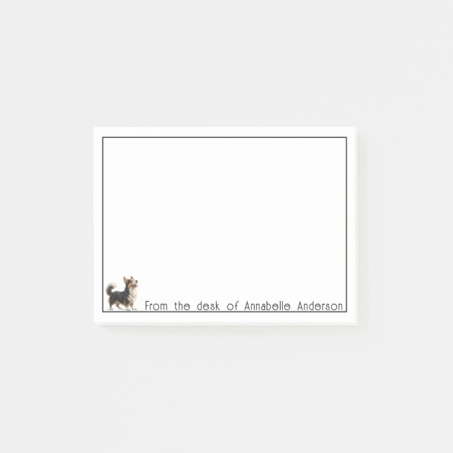 Bloco De Notas Notas Personalizadas Corgi Fofo (Frente)