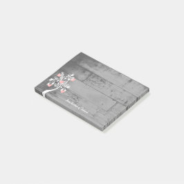 Bloco De Notas Notas personalizadas da árvore de Namorados cor-de