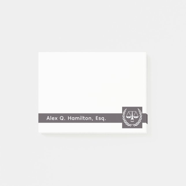 Bloco De Notas Notas Personalizadas de Advogado (Frente)