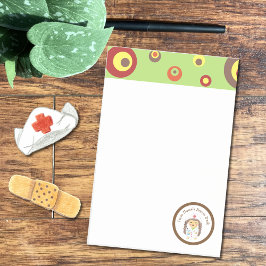 Bloco De Notas Notas personalizadas de animação de enfermeiros es