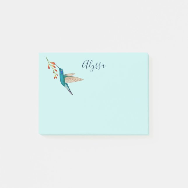 Bloco De Notas Notas Personalizadas de Beija-flor (Frente)