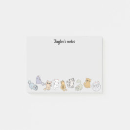 Bloco De Notas Notas Personalizadas de Gatos-Cute para o Gato-Lov