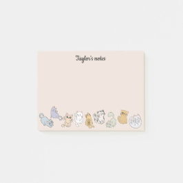 Bloco De Notas Notas Personalizadas de Gatos-Cute para o Gato-Lov