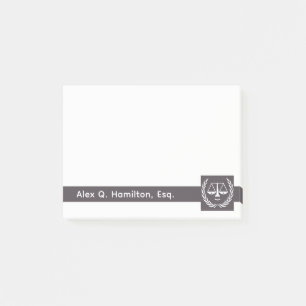 Bloco De Notas Notas personalizadas do advogado