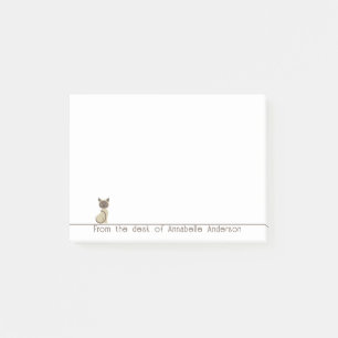 Bloco De Notas Notas Personalizadas do Gato Siamês Cujo