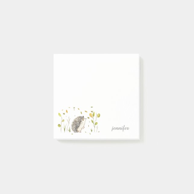 Bloco De Notas Notas Personalizadas do Hedgehog Pós-it® (Frente)