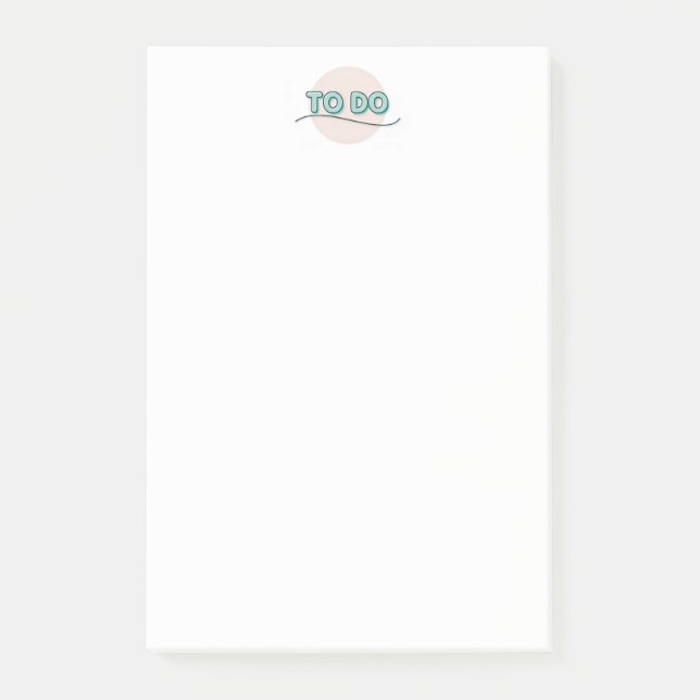 Bloco De Notas Notas personalizadas do Monograma pós-it® (Frente)