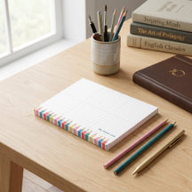 Notas Personalizadas do Professor – Lápis Colorido