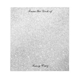 Bloco De Notas Notas personalizadas Douradas/prateadas elegantes