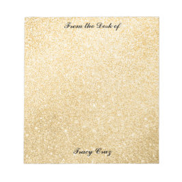 Bloco De Notas Notas personalizadas Douradas/prateadas elegantes