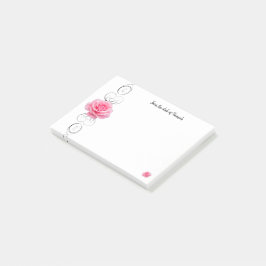 Bloco De Notas Notas personalizadas rosa rosa rosa rosa rosa