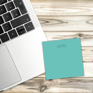 Bloco De Notas Notas personalizadas verde-teal