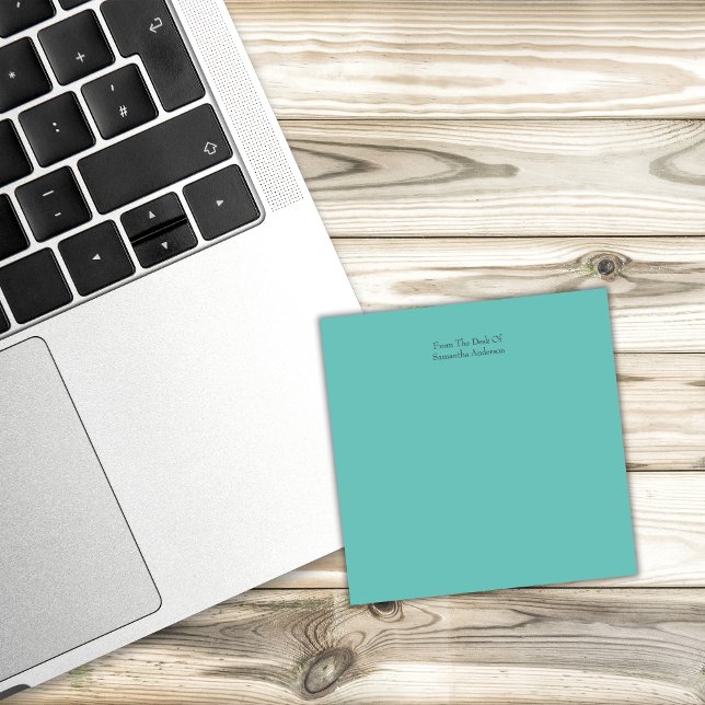 Bloco De Notas Notas personalizadas verde-teal (Criador carregado)