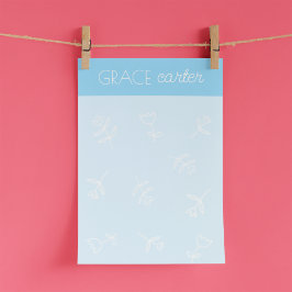 Bloco De Notas Notas pós-ti® das flores