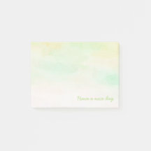 Notas Post-it® acuarela colores suaves