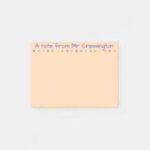 Notas Post-it de Pontos Coloridos Personalizadas p