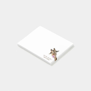 Bloco De Notas Notas Post-it® Divertidas Girafa Brincalhona - Tex