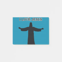 Notas Post-It eu amo jesus