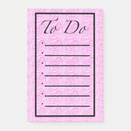 Bloco De Notas Notas Post-it Lista de Tarefas com Flores