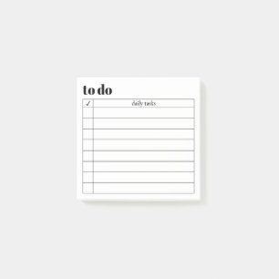 Bloco De Notas Notas Post-It® Modern Minimal To Do List, 7,62 cm 