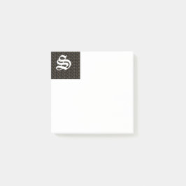 Bloco De Notas Notas Post-it Monogramadas com S Inicial