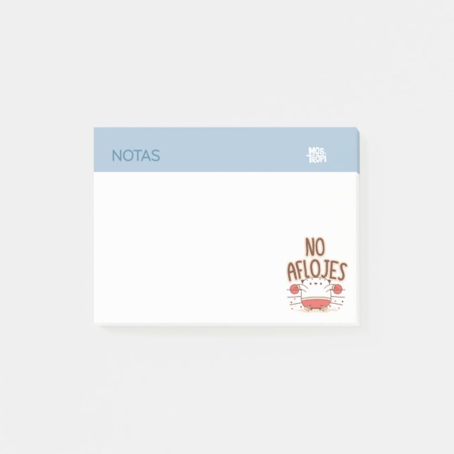 Bloco De Notas Notas Post it│No aflojes (Frente)