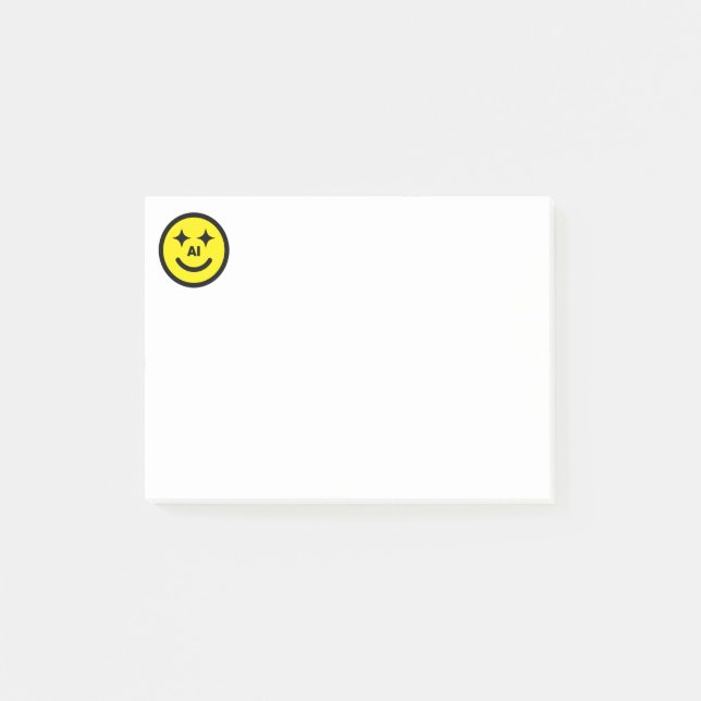 Bloco De Notas Notas Post-it® Smile AI™ (Frente)