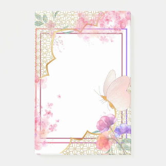 Bloco De Notas Notas Postadas da borboleta