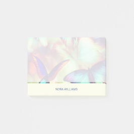 Bloco De Notas Notas Postadas da borboleta