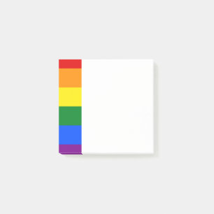 Bloco De Notas Notas Postadas da Faixa Arco-Íris LGBT