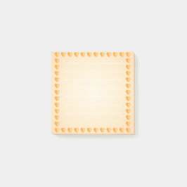 Bloco De Notas Notas postadas de 3"x3" de abelha branca