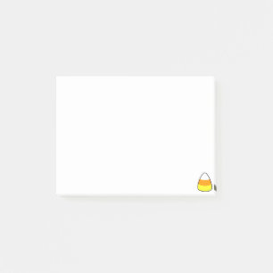 Bloco De Notas Notas Postadas do Candy Corn Halloween