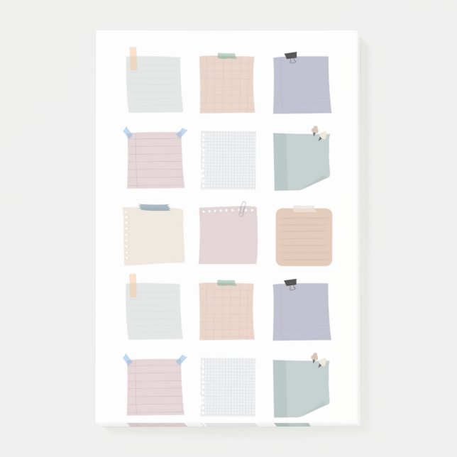 Bloco De Notas Notas postadas Quadradas (Frente)