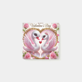 Bloco De Notas Notas Postes do Cisne-Rosa-Dia de os namorados-Cuj