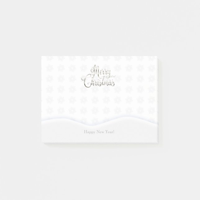 Bloco De Notas Notas postes - Feliz Natal e Feliz ano novo! (Frente)