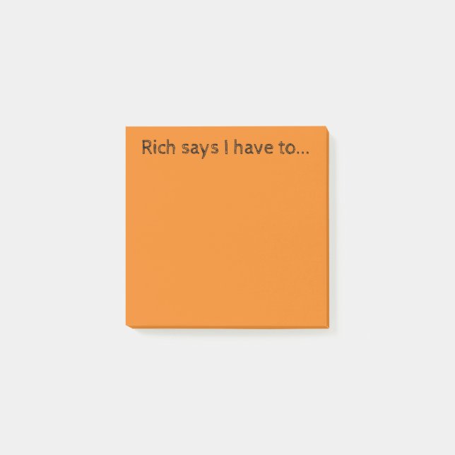 Bloco De Notas Notas ricas (Frente)