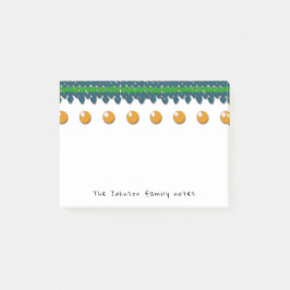 Bloco De Notas Notas sazonais da família com texto e cor feitos