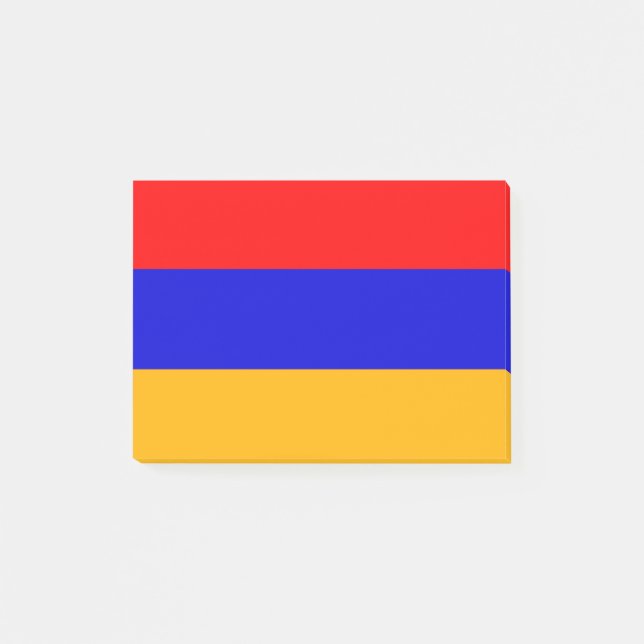 Bloco De Notas Notas sobre o Sinalizador da Armênia Post-it® (Frente)