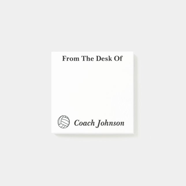 Bloco De Notas Notas sobre o Voleibol (Frente)