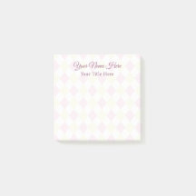 Notas Sutil de Padrão de Diamante