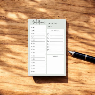 Bloco De Notas Notas Verdadeiras do Script Chic do Planejador Diá